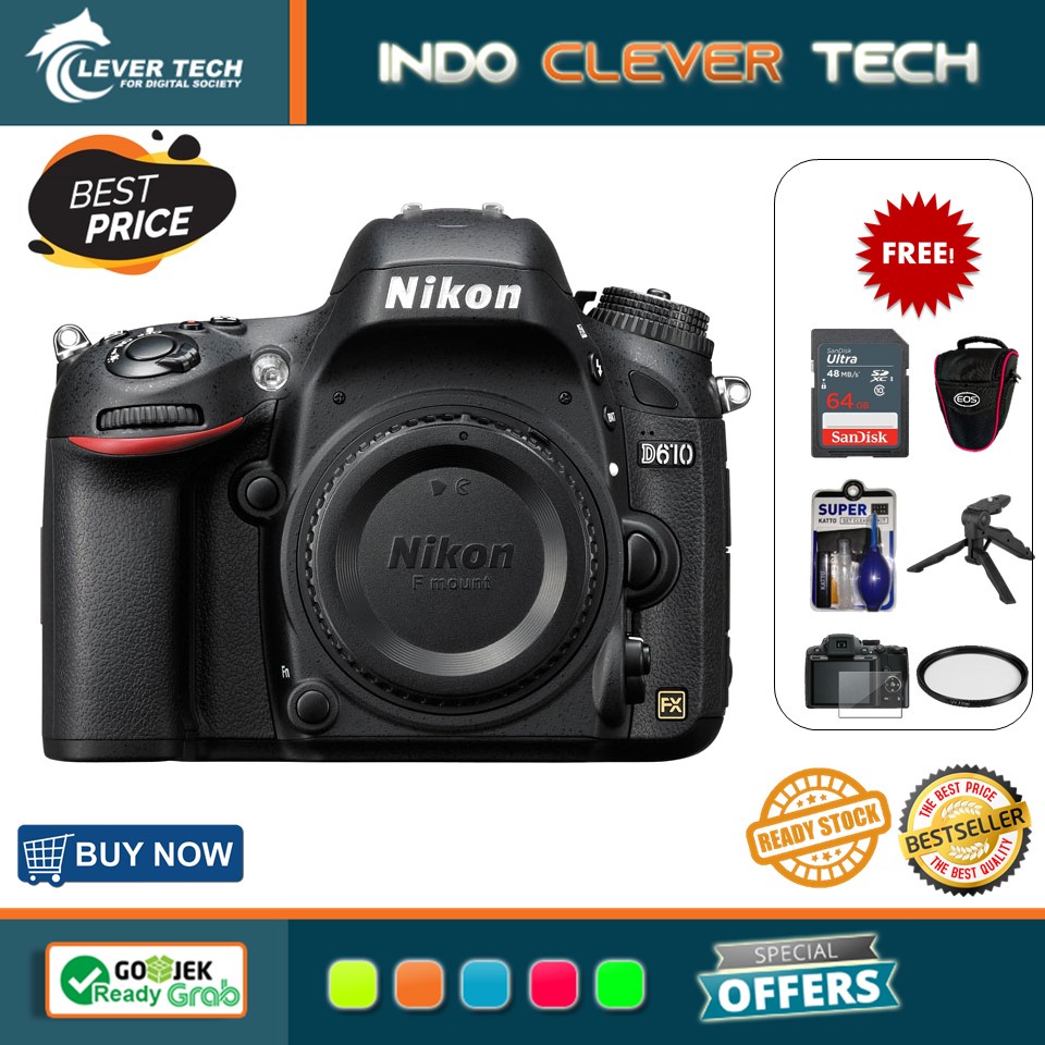 Kemera Nikon D610 Body Only DSLR Original