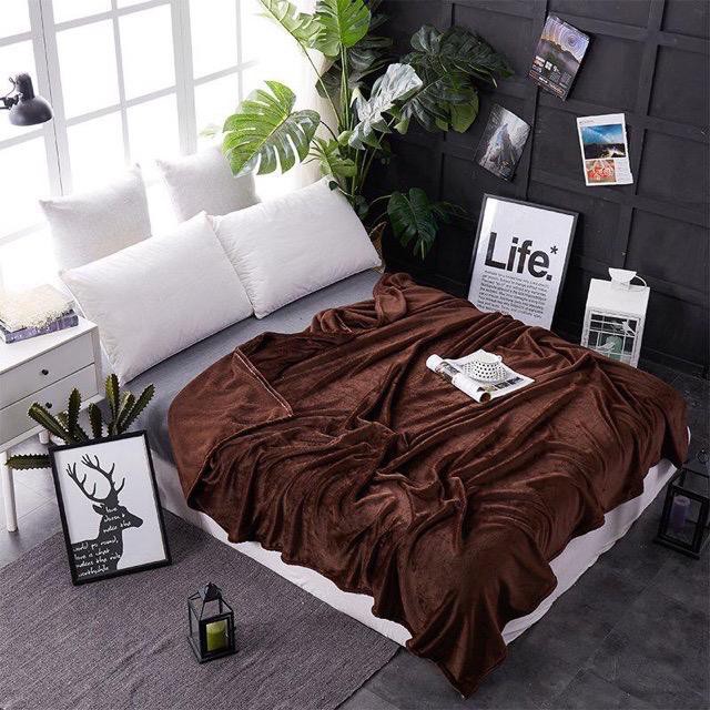 KUP - COD MURAH PROMO SELIMUT BULU HALUS POLOS UK 140X200 IMPORT KUALITAS TINGGI  -1055