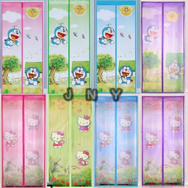 Tirai Anti Nyamuk Pintu Tirai Kelambu Magnet Murah Import (90Cm X 210Cm)