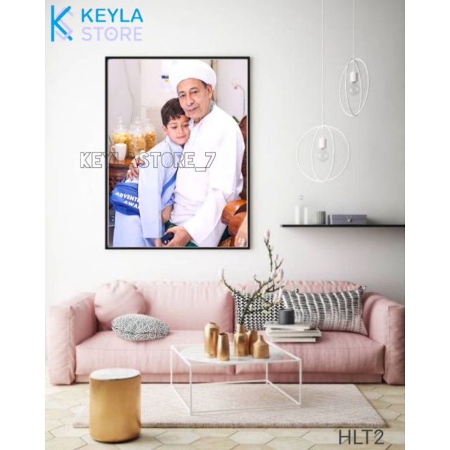 POSTER KAYU HIASAN DINDING TEMA HABIB LUTHFI