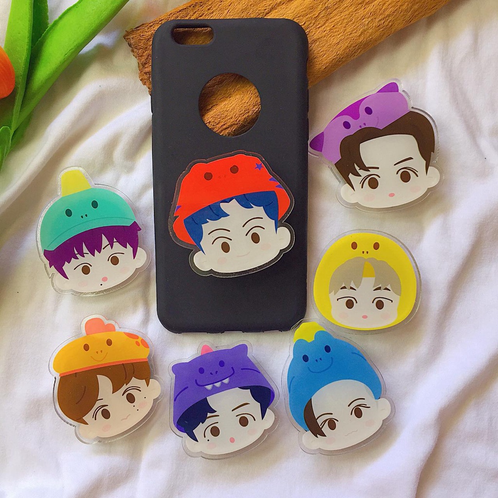 HANDGRIP/GRIPTOK/POPSOCKET DINO ABC CARTOON NCT DREAAM || HOT SAUCE || HELLO FUTURE || UNIVERS