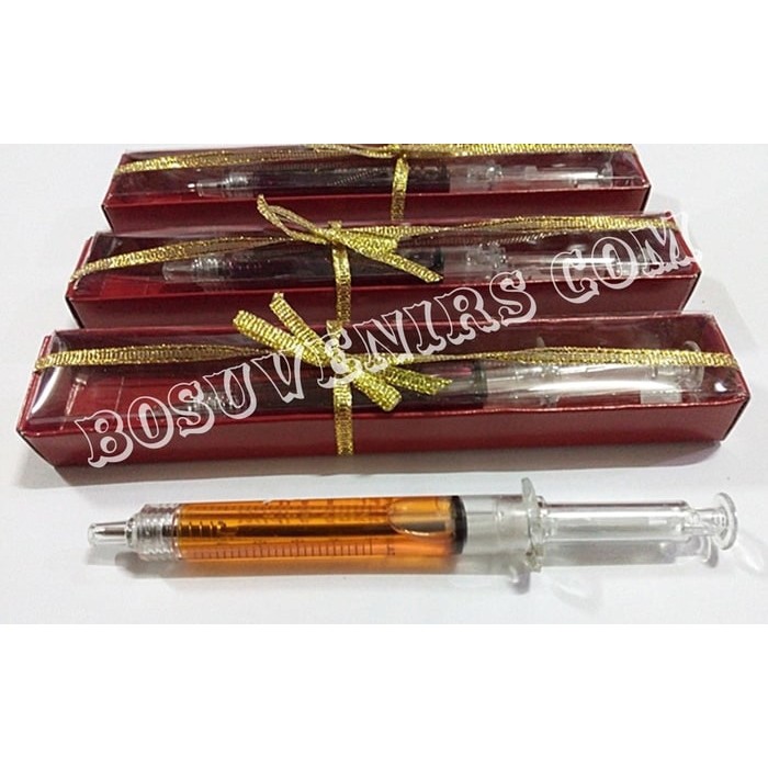 

PALING LARIS!Pulpen Suntik Kemasan Box Mika Souvenir Pernikahan TERMURAH