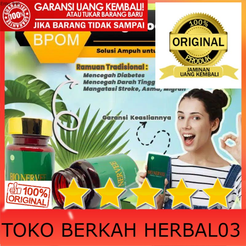 100% ASLI PROMO !!! BIO NERVEE ORIGINAL BPOM BIO NERVE INDONESIA ASLI OBAT HERBAL ALAMI SEGALA PENYA