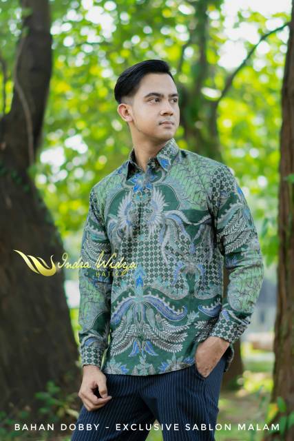 BATIK SABLON MALAM EXCLUSIVE BAHAN KATUN LENGAN PANJANG