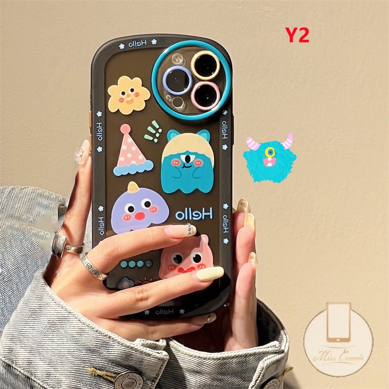 Casing Tpu Realme 9i C12 C31 C35 C25Y C25 C15 C11 2021 C25s C21Y C20A C3 6i 5i C11 2020 5 5s Motif Kartun Monster Lucu