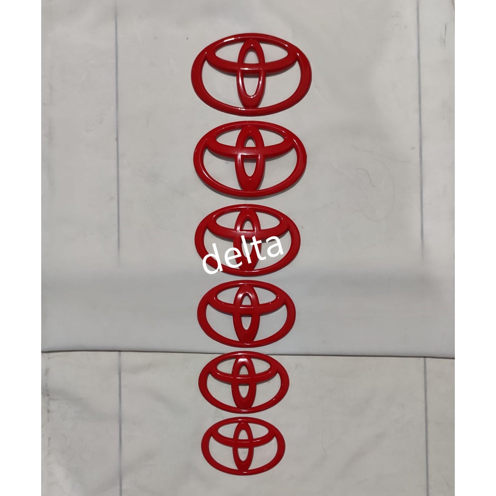 Logo Emblim Toyota merah for Toyota