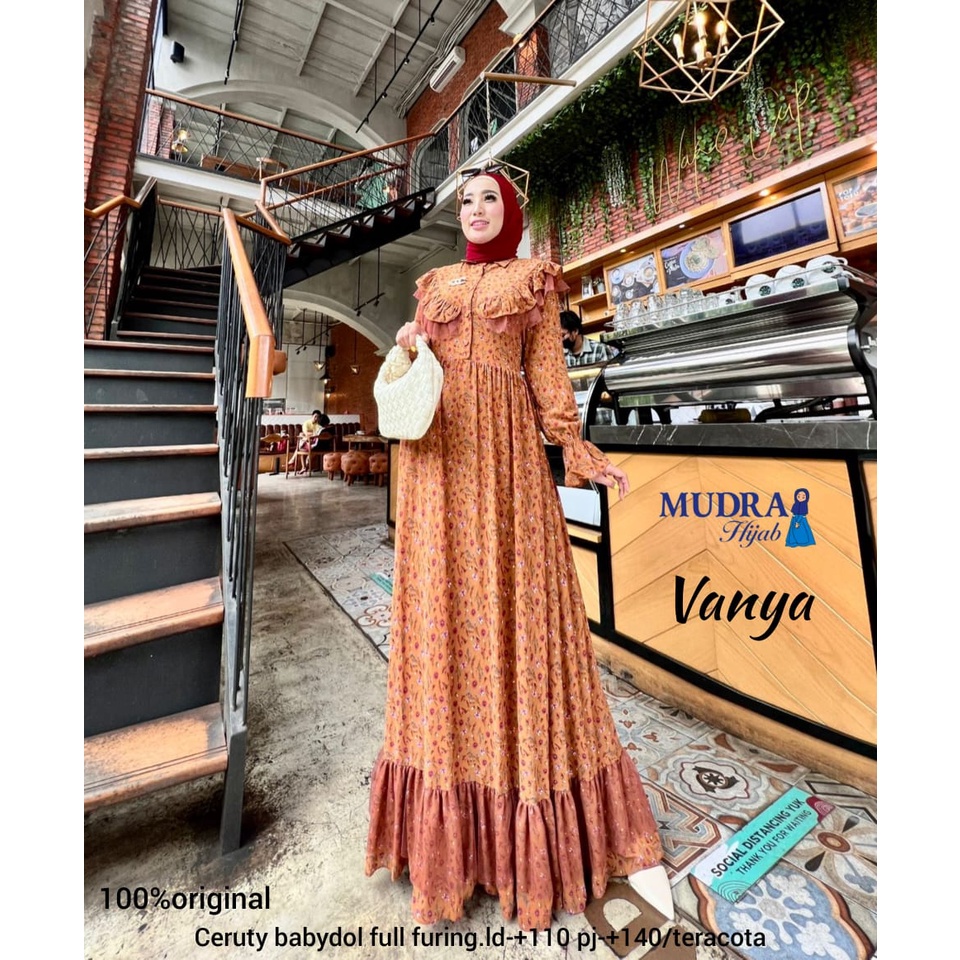 VANYA DRESS MAXY GAMIS WANITA BY MUDRA HIJAB