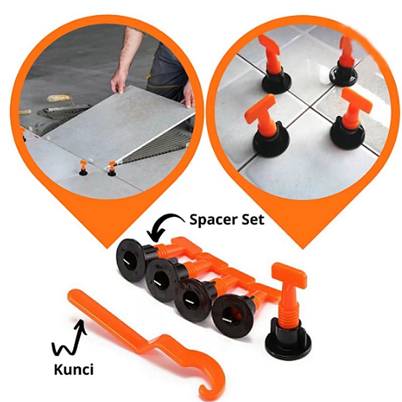 50 PCS Reuseable Tile Leveling ukuran 1mm - alat perata keramik 1mm