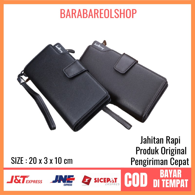 BISA COD  DOMPET PRIA WANITA BAELLERRY PANJANG IMPORT MURAH BATAM B N4L9 Miku polos TERLARIS