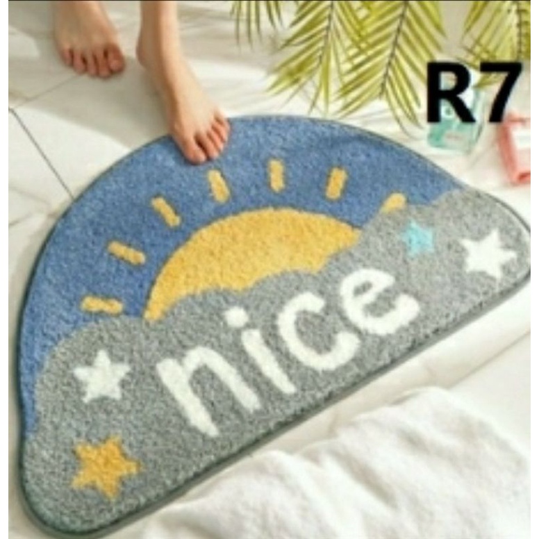 Keset Bulu Trendy Keset Kamar Mandi Keset Pintu Door Mat Trendy