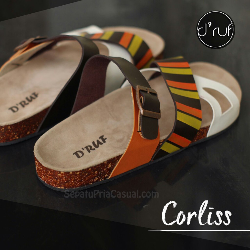 Sandal Pria Terbaru Sandal D"ruf Corlis Sandal Casual Keren