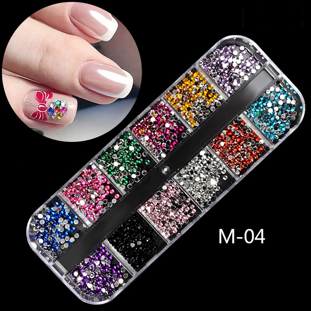 Providence Mixed Nail Art Tips DIY Rhinestone Decor Rivet Round Ball Beauty Manicure Tool