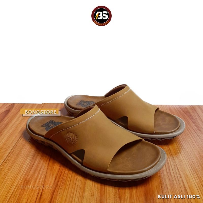 Sandal Pria Selop Kulit Asli Premium Sandal Pria Slide Slip on Premium