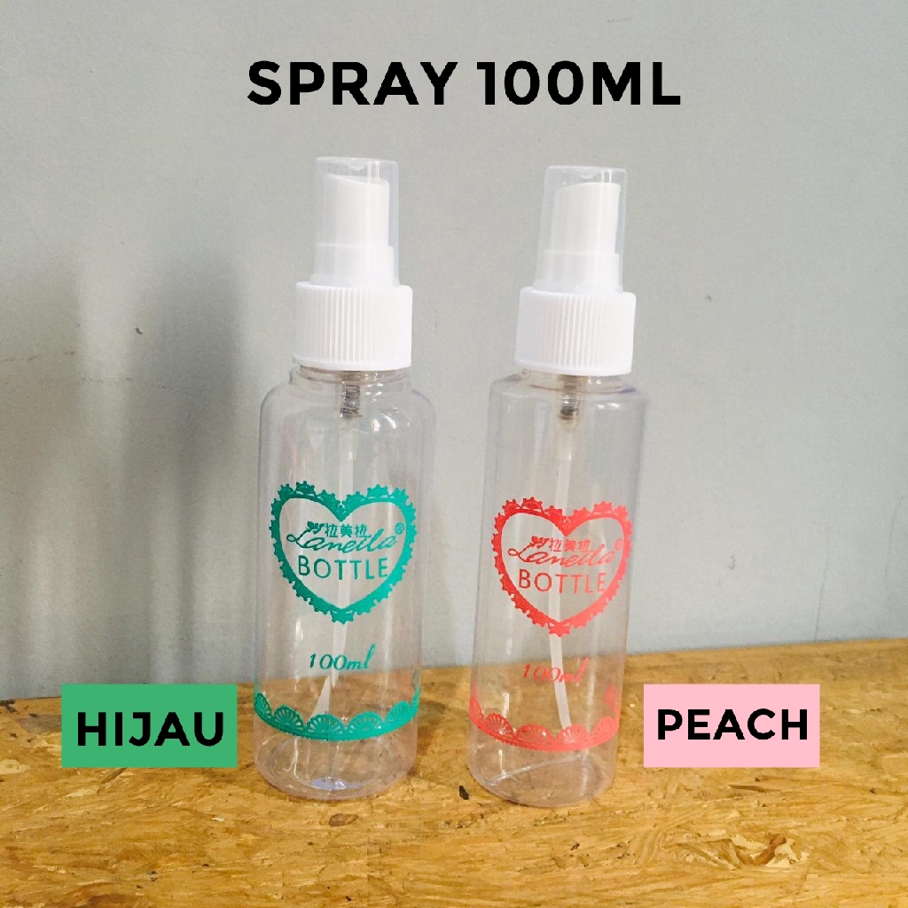 [ Clearance Sale! ] Botol Spray Pump Plastik 20ml 30ml 40ml 50ml 75ml 100ml