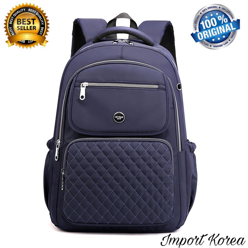 Original Tas Ransel Chibao Laptop JUMBO 15 Inch Wanita Import Korea Elegan Design Terbaru Best Seller