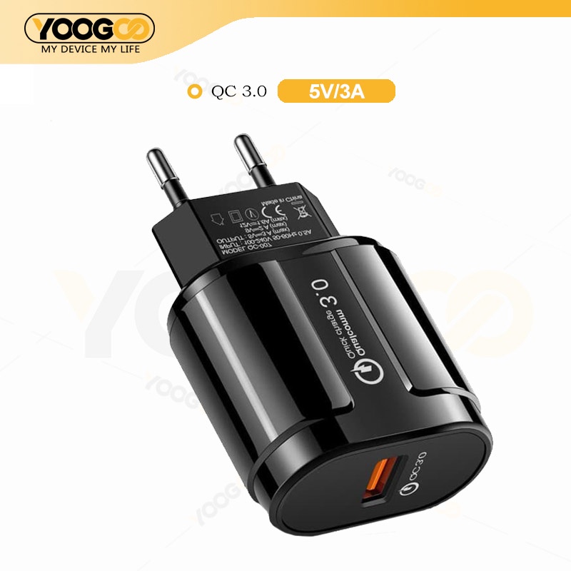 QC3.0 Quick Charge Fast Kepala Charger 5V3A