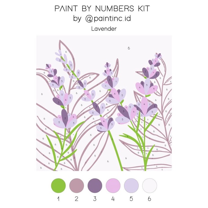 

Paint by Numbers Kit: Lavender | Paint Inc. ID | Painting Kit