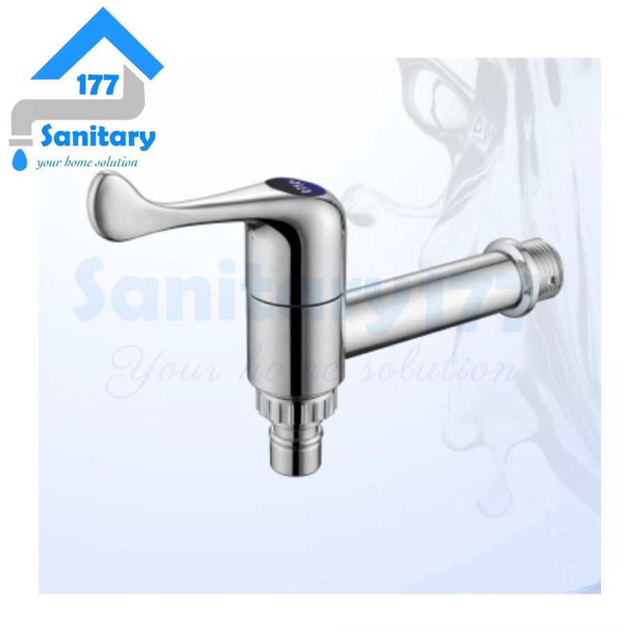 Keran air Taman 1/2 inch Plastik Murah AVA - Kran air Tembok Bathroom Faucet Wall Faucet ABS anti karat