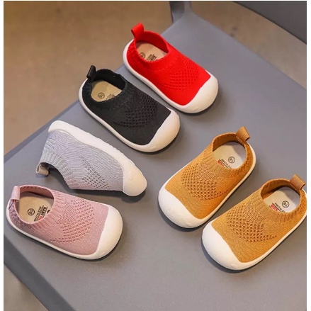 Sepatu Bayi Laki Laki Perempuan Baby Kids Newborn 1 2 Tahun Antislip Prewalker Shoes Baby Sepatu Bayi Belajar Berjalan Alas Karet