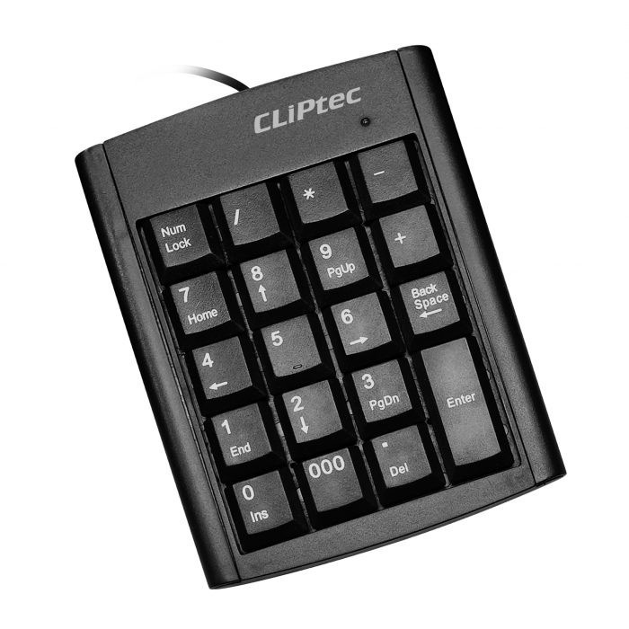 Keypad Numerik Slim CLIPtec RZK223 USB 2.0 - CLIPTEC RZK 223