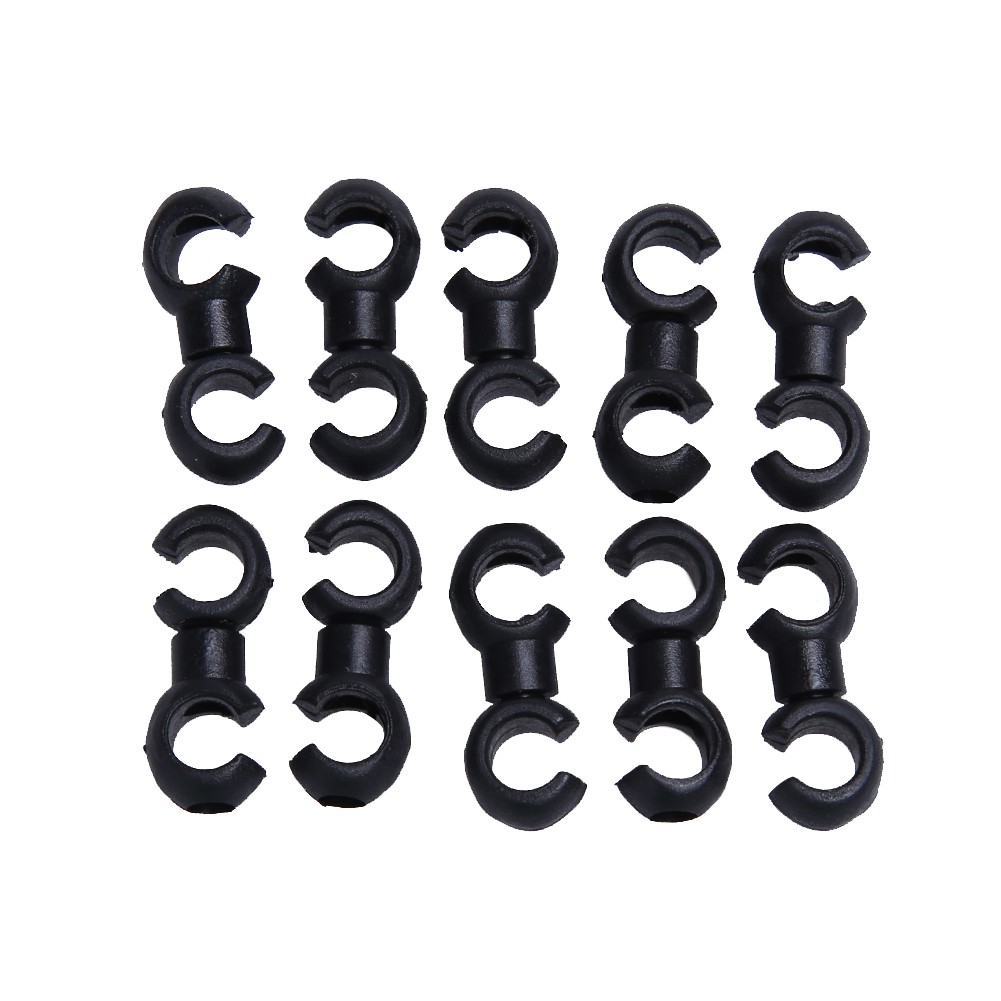 MOJITO Yanuten 10pcs Cycle Bike Bicycle MTB Brake Gear Cable S Style Clips House Hose Guid