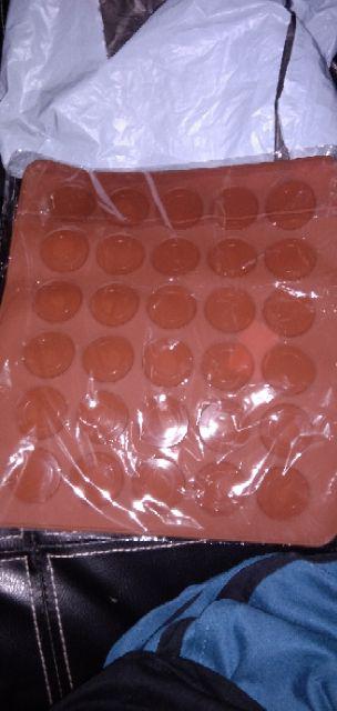 Fe❤30-cavity Macaron Silicone Mat - Alas Loyang Macaron - Macaroon Baking Mat - Cetakan Alas Baking