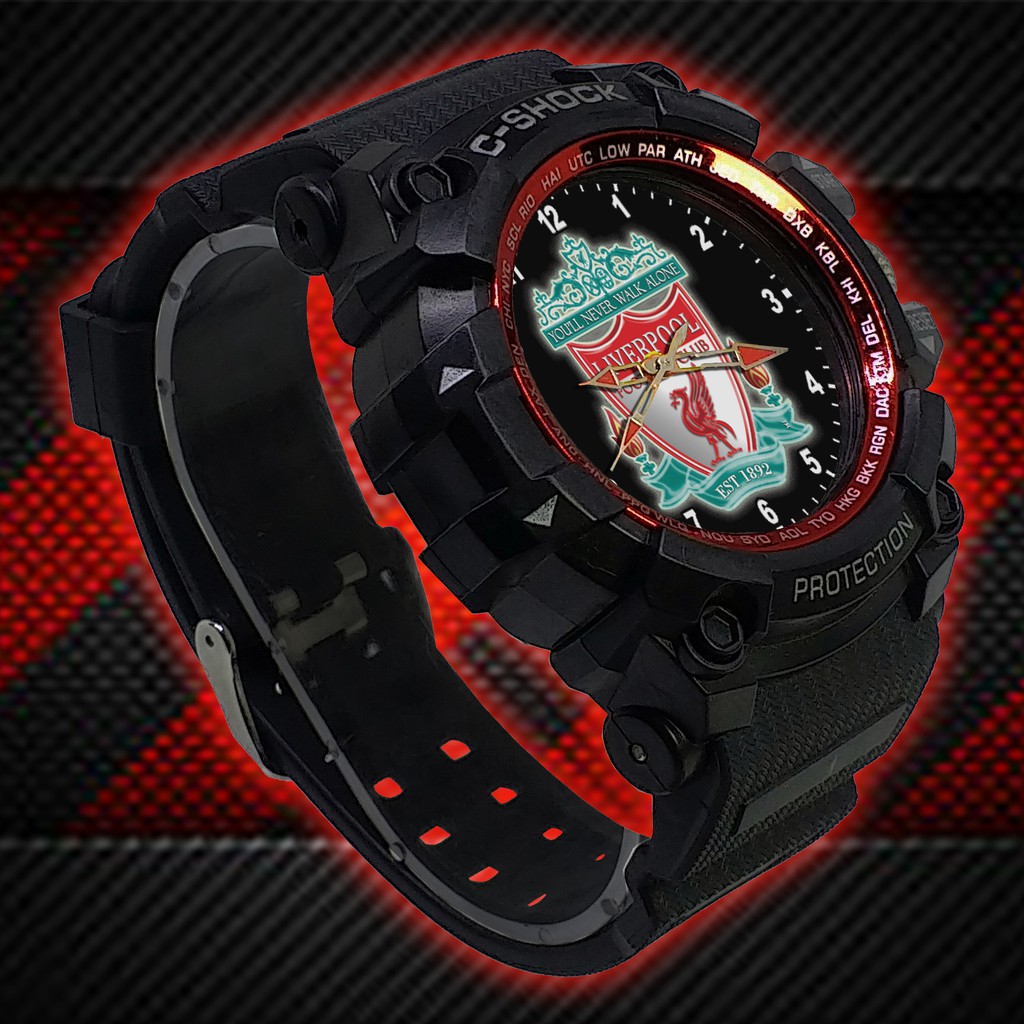 (ISTIMEWA BOSSQUE) JAM TANGAN &quot;THE REDS&quot; LIVERPOOL LIST MERAH - EXCLUSIVE