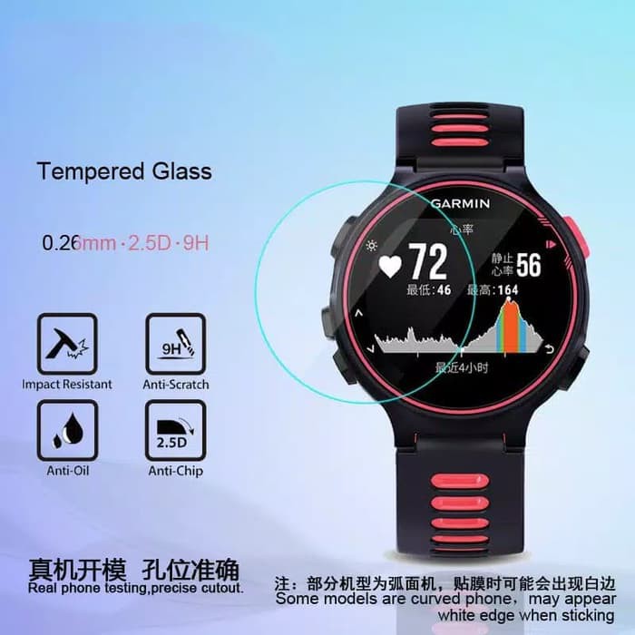 Tempered Glass film Garmin Forerunner 735XT Screen Protector Protective Guard 735 anti gores 39mm