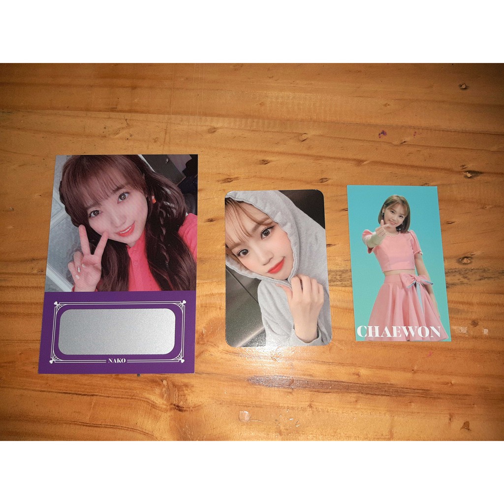 IZ*ONE Oneiric Diary 3D Ver. Scratch Nako / Photocard Chaewon / AR Chaewon Printilan