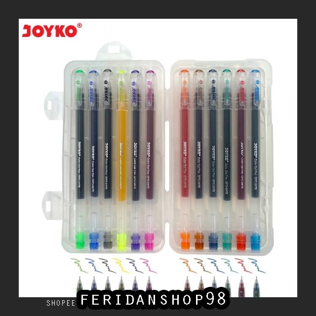 

BT363 COLOR GEL PEN BEST PULEPEN PENA JOYKO GPC-247S 12 WARNA 0.5 MM BY FERIDANSHOP98