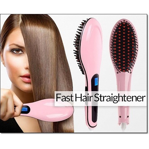 Sisir listrik ION catok rambut lurus BLOW iron FAST HAIR straightening