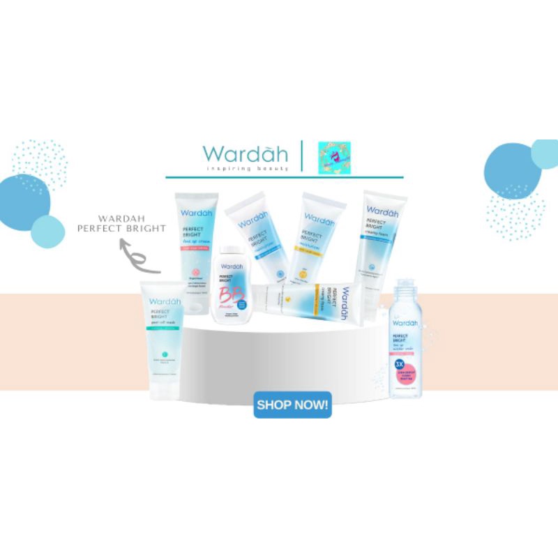 ♡Happyshoping88♡Wardah Perfect Bright Series♡Creamy Foam♡Moisturizer♡Tone Up Cream♡BB Powder♡Tone Up