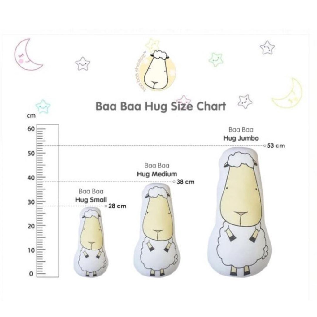 BAABAA Buddy Hug Pillow Size 2XL