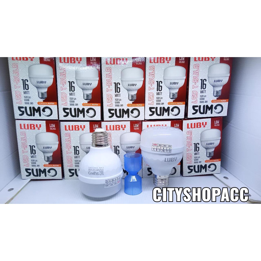 lampu LED luby SUMO 12w,16w,22w,30w,40w LED T-BULB