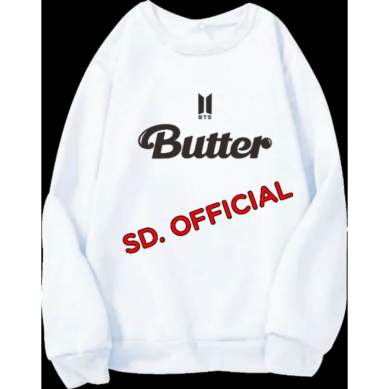 Sweater Basic BTS BUTTER LOGO BTS