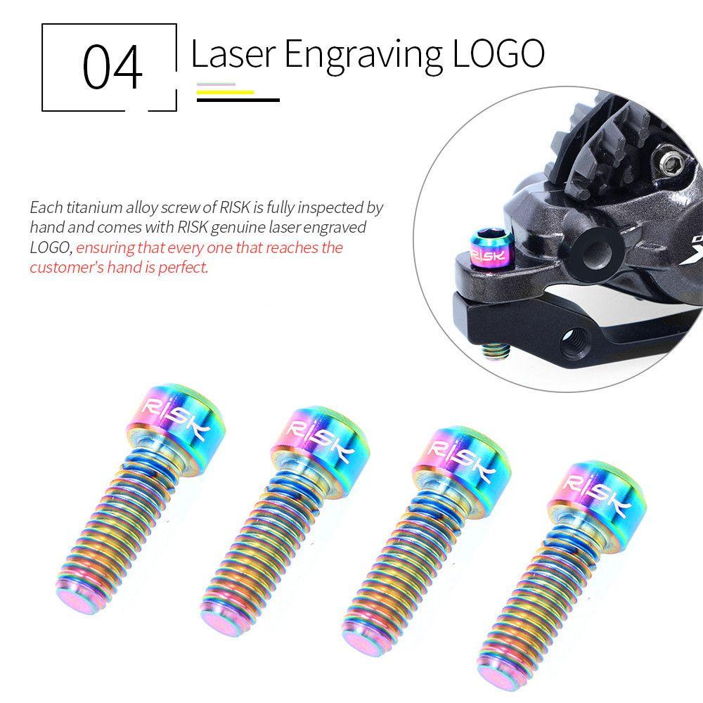 Lanfy Disc Brake Caliper Sepeda Parts MTB Bike M6*20mm M6*18mm Titanium Alloy Baut Kunci Engkol