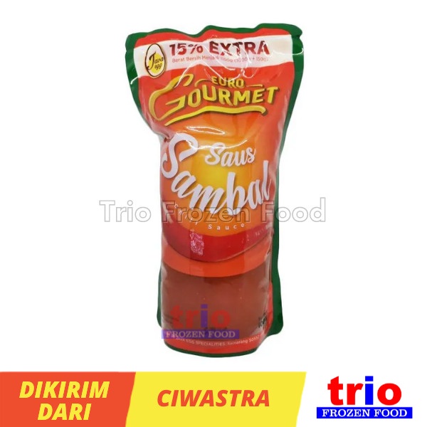 Euro Gourmet Saus Sambal Chili Sauce 1kg + Extra 15%