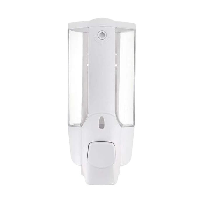 Single Dispenser Sabun Cair List Putih 350ml Key Lock