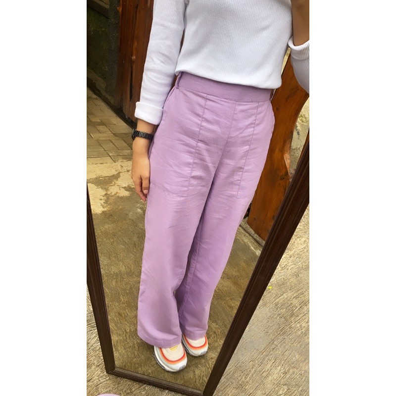 KULOT LINEN | KULOT WANITA | CELANA BAHAN (NARA PANTS)