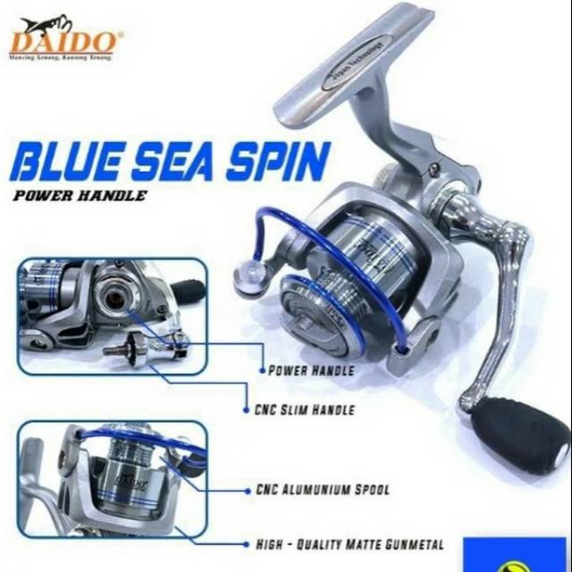 Reel Daido Blue Sea Spin Power Handle