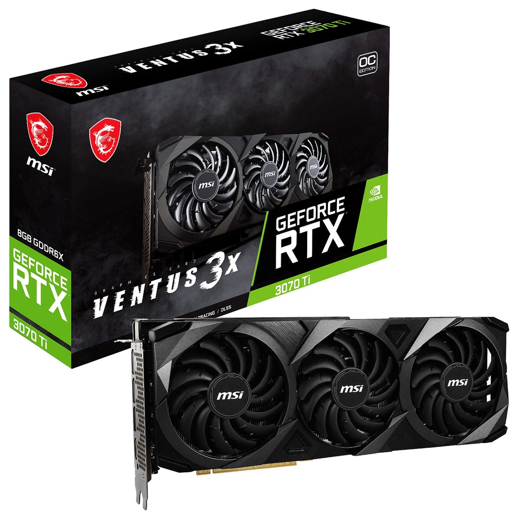 VGA MSI NVIDIA GeForce RTX 3070 Ti VENTUS 3X 8G OC