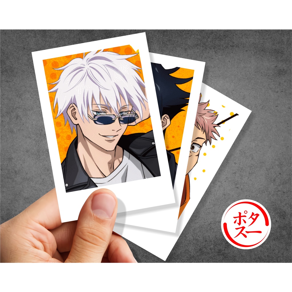 Koleksi Polaroid Anime Jujutsu Kaisen C - Itadori Fushiguro Kugisaki Gojo Sukuna Maki Inumaki Nanami Yuuta - Poster