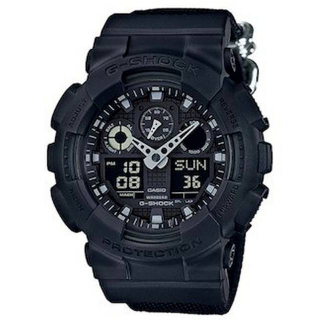 Jam Tangan Pria Casio G-Shock GA-100BBN-1ADR Original