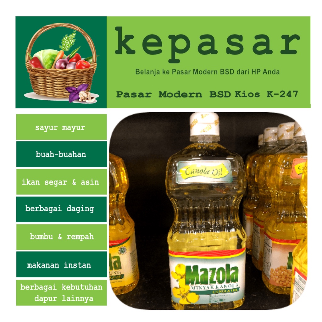 

Canola Oil MAZOLA 450 mL & 900 mL