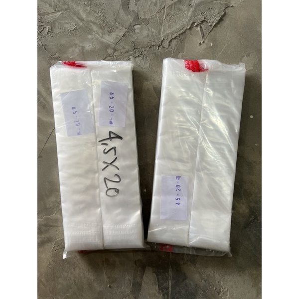 Plastik PE Es Lilin 4,5x20/Plastik Es Mambo/Plastik Es Yoghurt 4,5x20 200gr Tebal