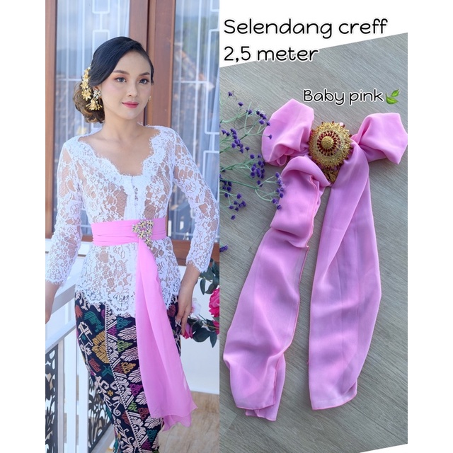 SELENDANG SUTRA CREF-Baby pink