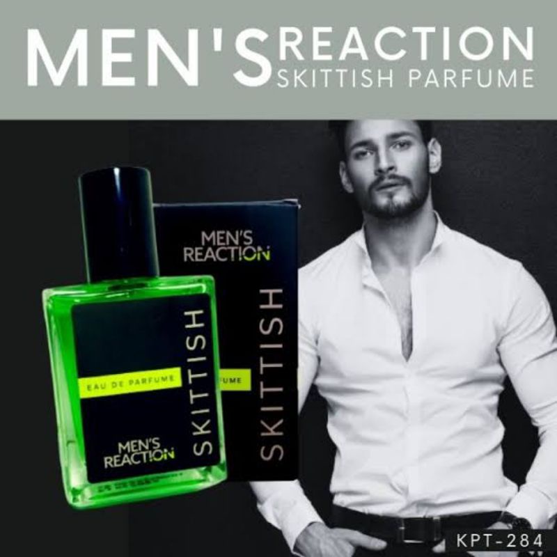 PARFUM MENS REACTION SKITTISH-Parfum pria dengan 3 aroma