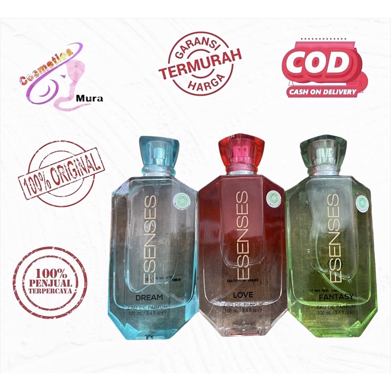 [ 100 ml / aroma awet ] esenses parfume 100 ml botol kaca || esenses eau de parfum