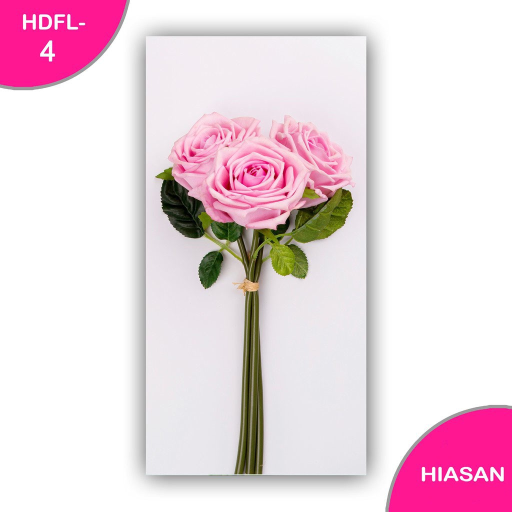 Hiasan Dinding Dekkorasi Dinding Rumah - Poster Kayu FLOWER BUNGA - Pajangan Hiasan Kamar Wall Decor