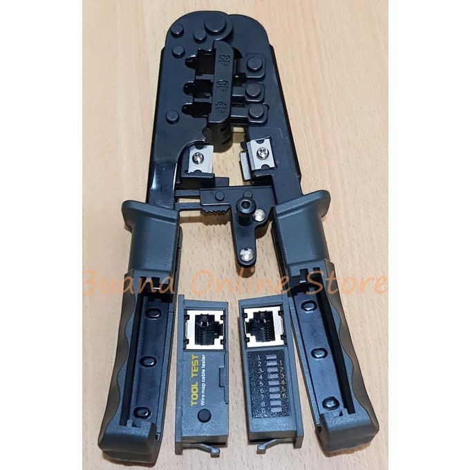 Crimping Tools / Tang RJ45 + Kabel Lan Tester